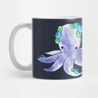 Blueberry Octopus Watercolor Mug